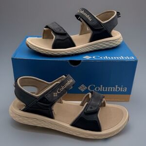 Columbia Konos Hiker Men's 2-Strap Omni-MAX Sandals Size 10 Gray/Beige